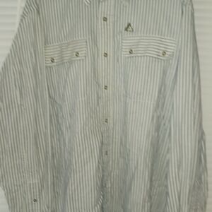 Men's Blue Striped Shirt